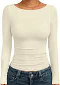 Trendy Queen Boat Neck Long Sleeve Top