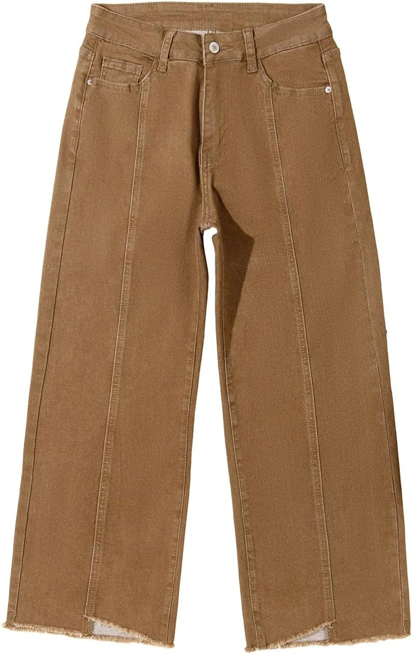High Waisted Straight Leg Jeans