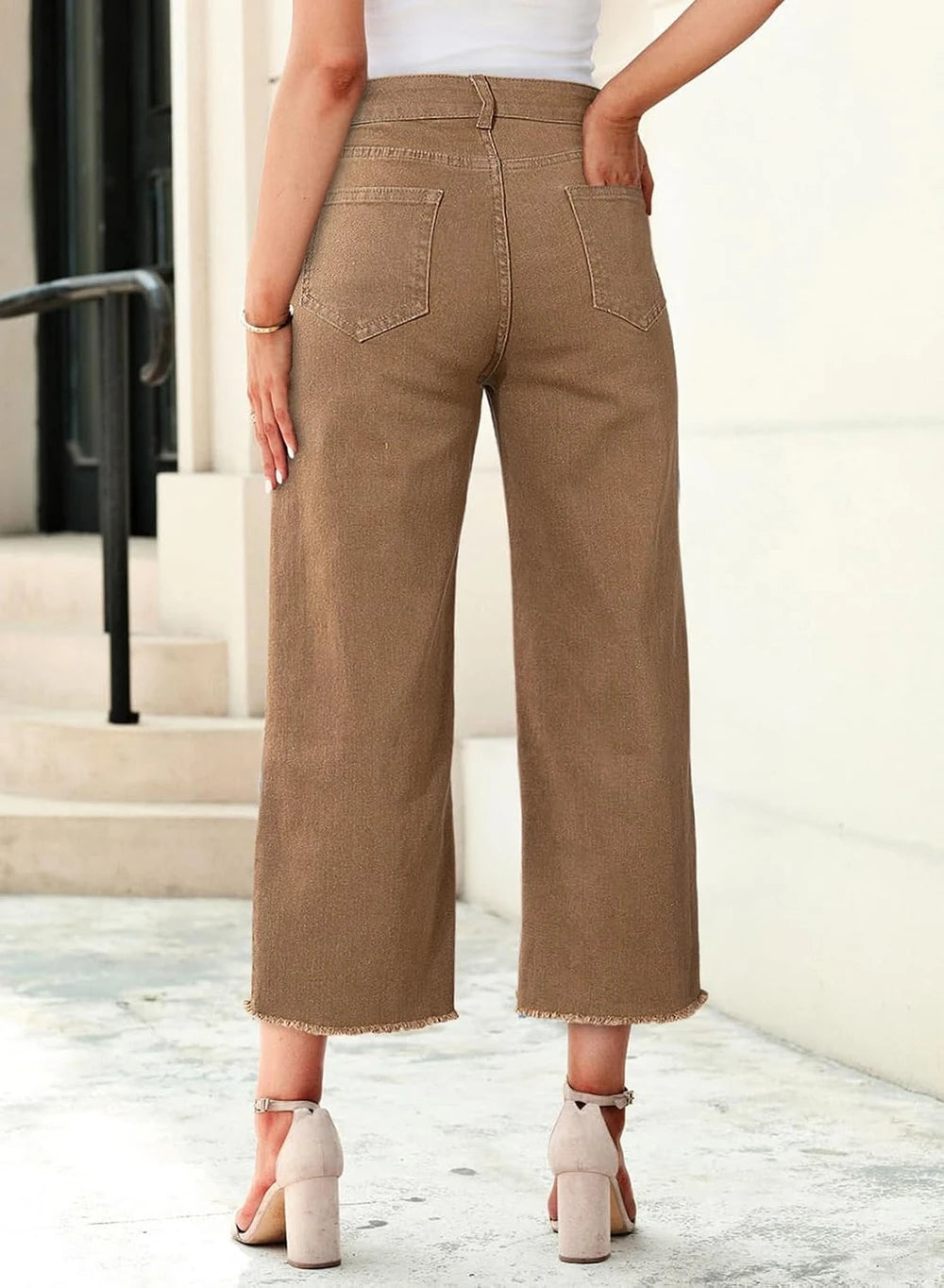 High Waisted Straight Leg Jeans