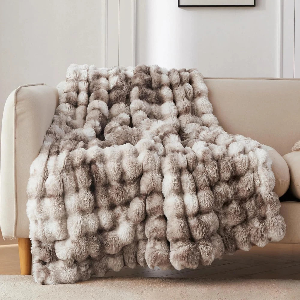 Faux Fur Throw Blanket