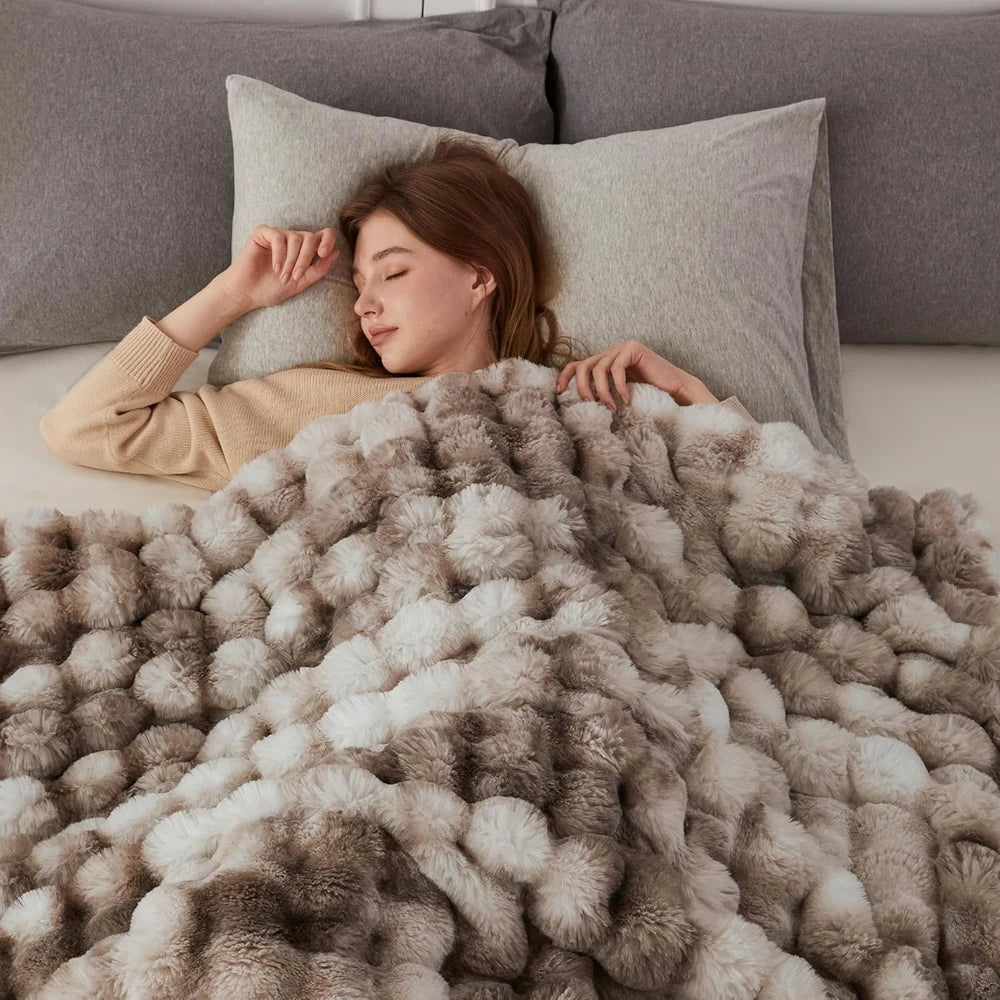 Faux Fur Throw Blanket