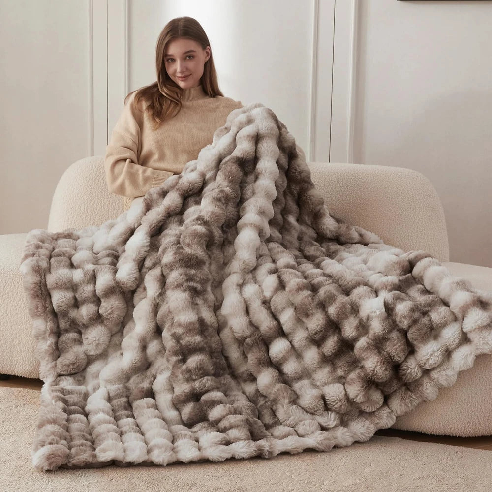 Faux Fur Throw Blanket