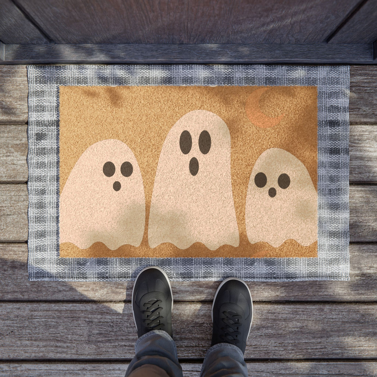 Spooky Welcome Mat for Fall Entryway